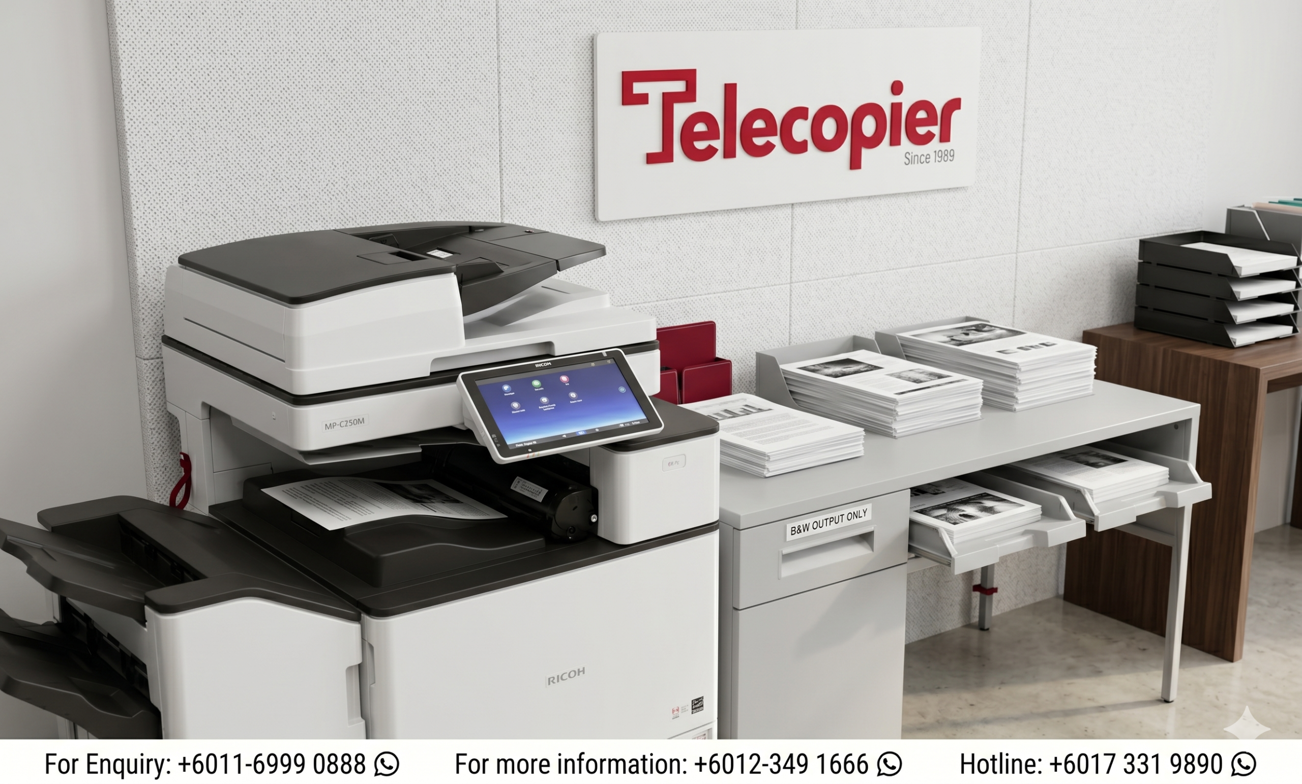 reliable black and white copier rental